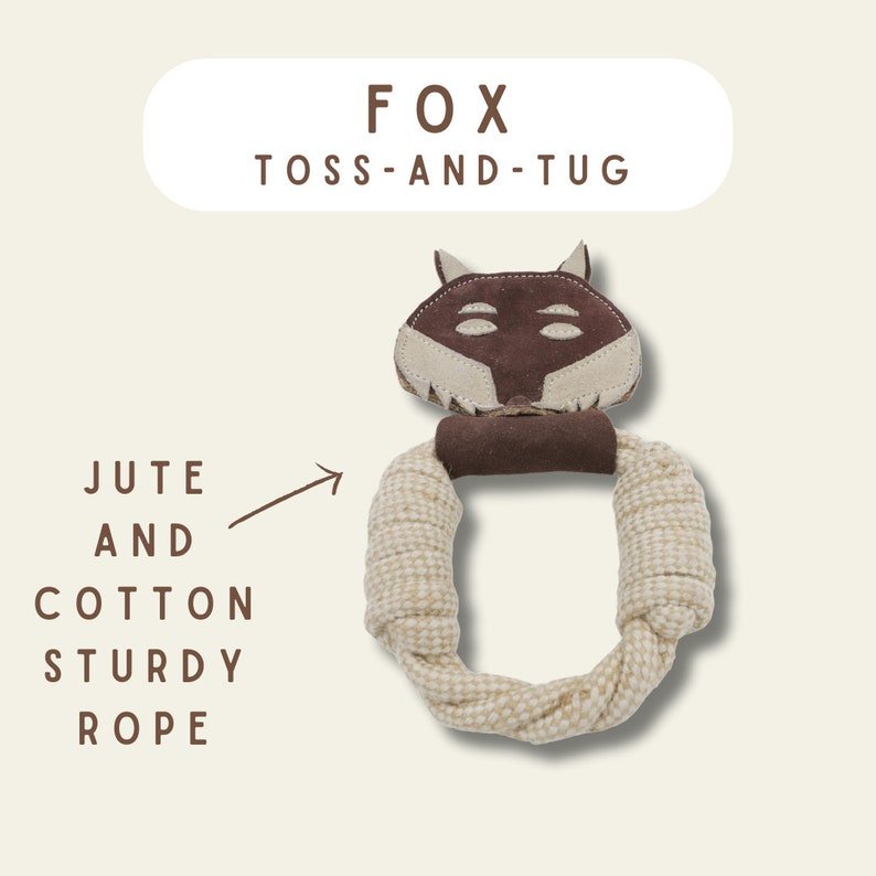 All Natural. Triple Stitched Pet Tug Toy. Durable. pet-safe and eco-friendly.